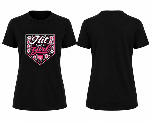 Hit Like A Girl (Floral) Tee