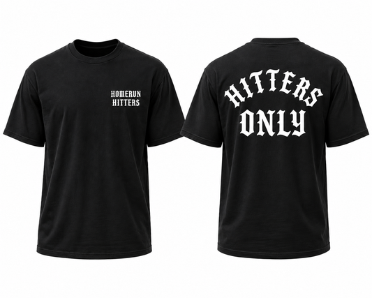 Hitters Only Tee - Blk/Wht (Adult)