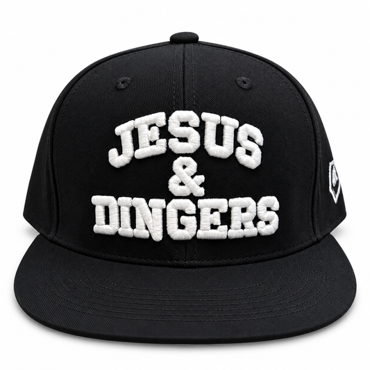 Jesus & Dingers Snapback (Blk/Wht)