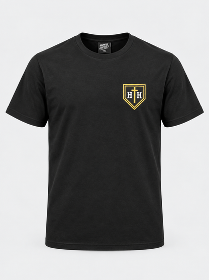 Jesus & Dingers Tee (Youth) Black & Gold