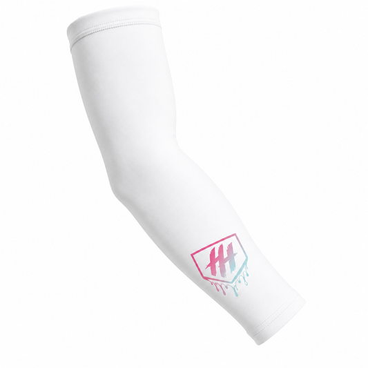 Youth HH Arm Sleeve (White with Pink/Blue)